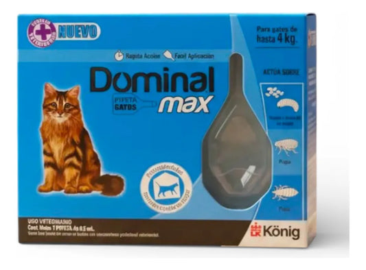 Pipeta Dominal Max Hasta 4kg Gato Amarillo