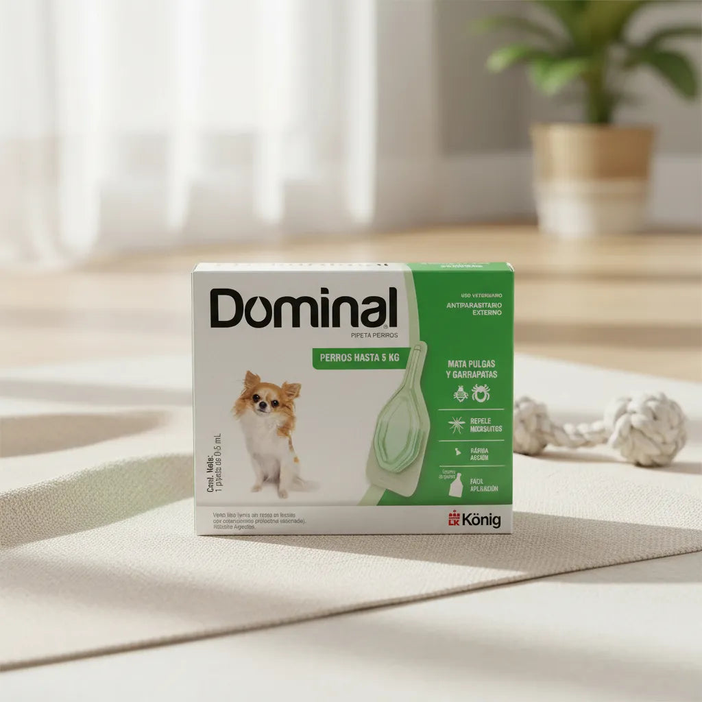 Pipeta Dominal Spot-on Hasta 5kg Para Perros Violeta