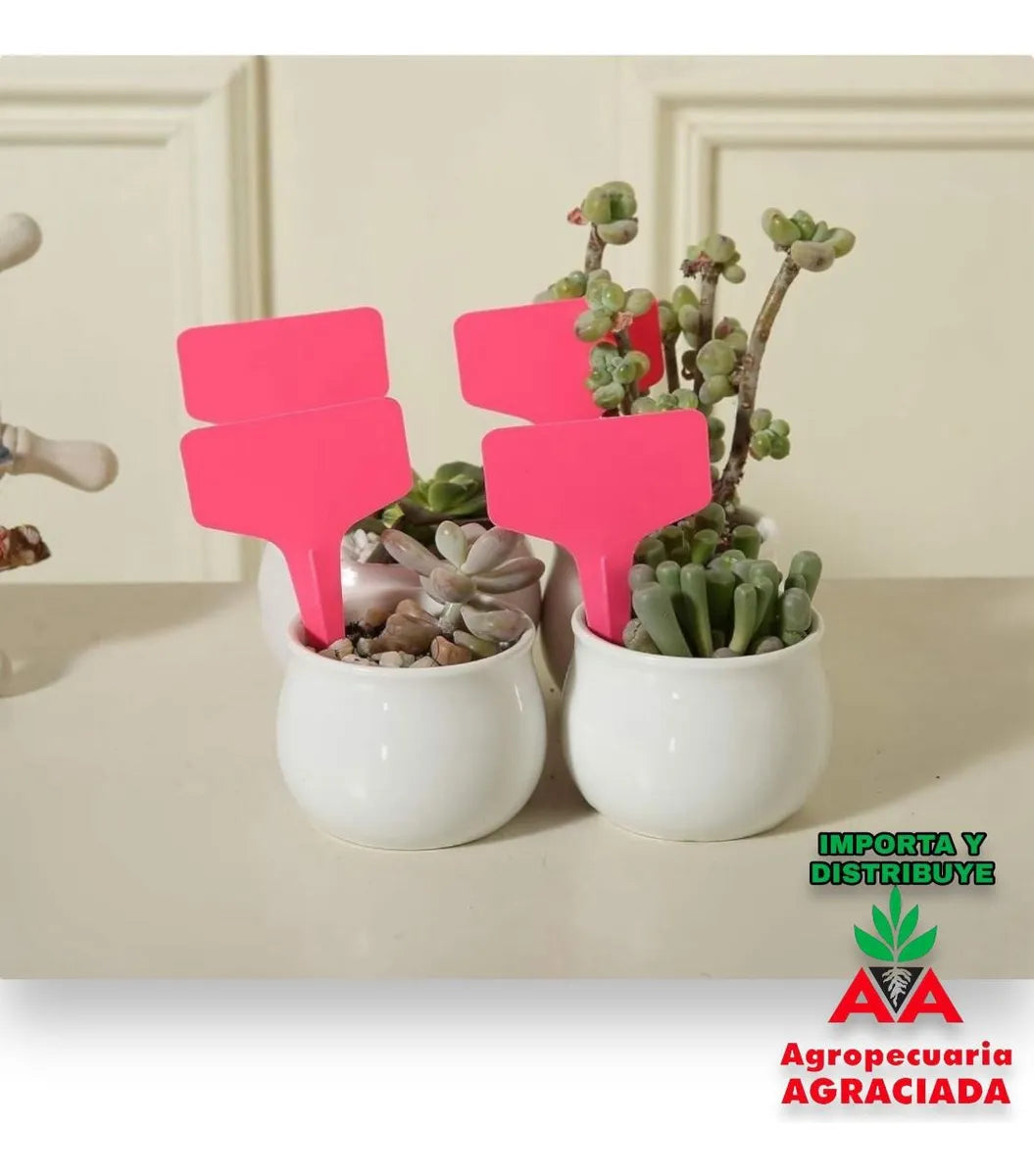 Identificadores Para Plantas Plástico Modelo T X 100