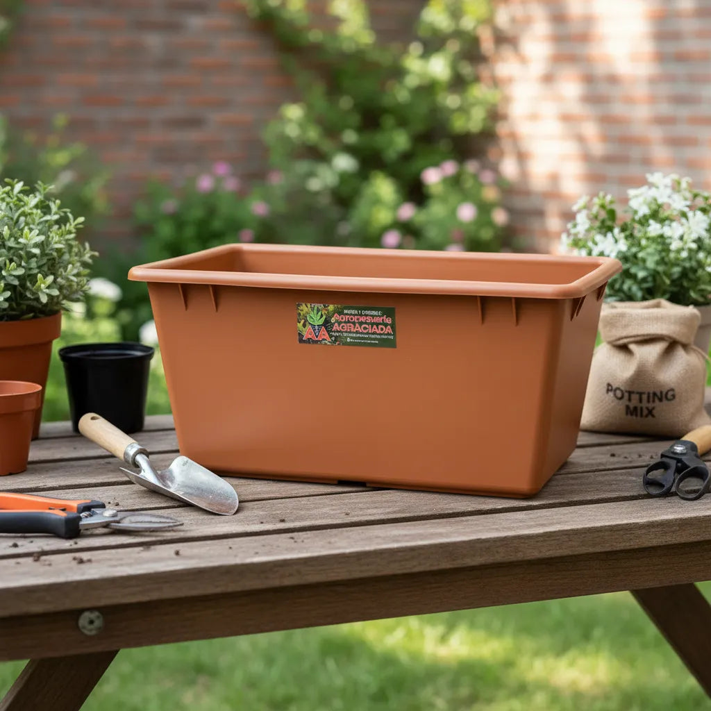 Maceta Jardinera Exterior Interior Terracota O Verde 50 Cms
