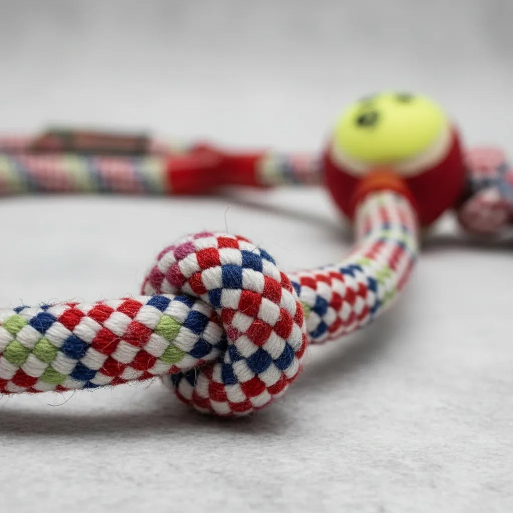 Juguete Pelota de Tenis con Cuerda