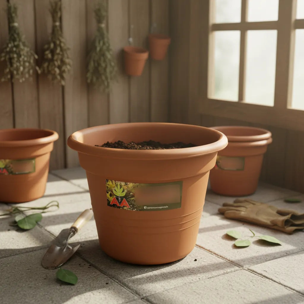 Maceta Agro A Exterior Interior Modelo Cilindrica 16 Cms