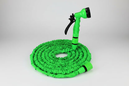 Manguera Automática Extensible A 15 Metros, Pistola Uniones Verde