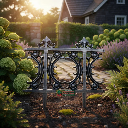 Cerco Plástico Molduras Gris Largo 30 cm