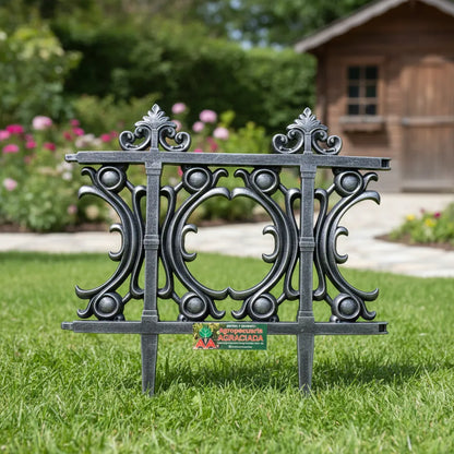 Cerco Plástico Molduras Gris Largo 30 cm