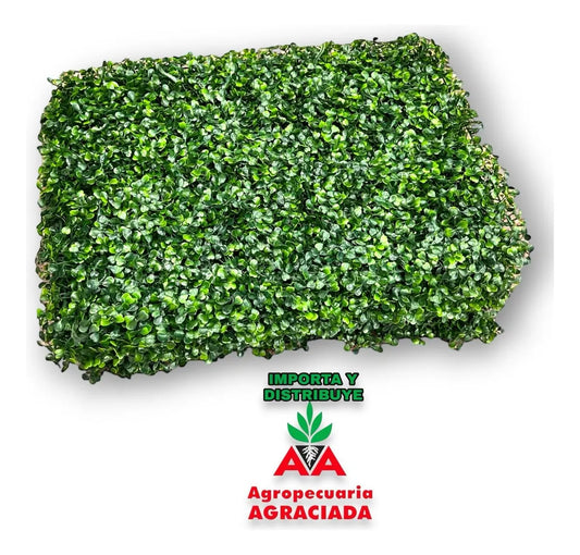 Panel De Hojas Artificiales De Pared Jardín 60x40cm Premium.