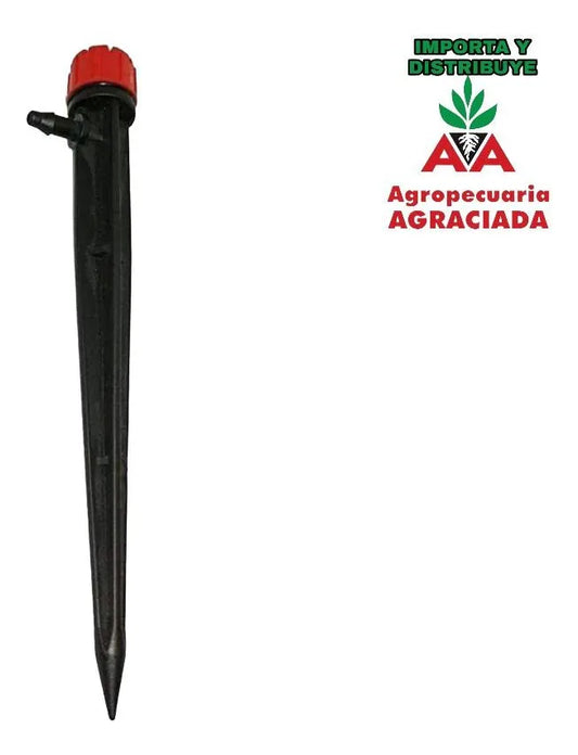 Gotero Regulable Con Estaca Riego, Kit 20 Unidades - Agro A
