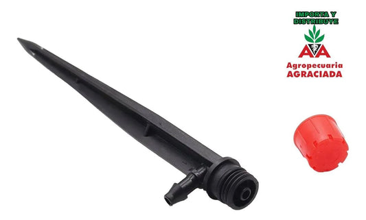 Gotero Regulable Con Estaca Riego, Kit 20 Unidades - Agro A