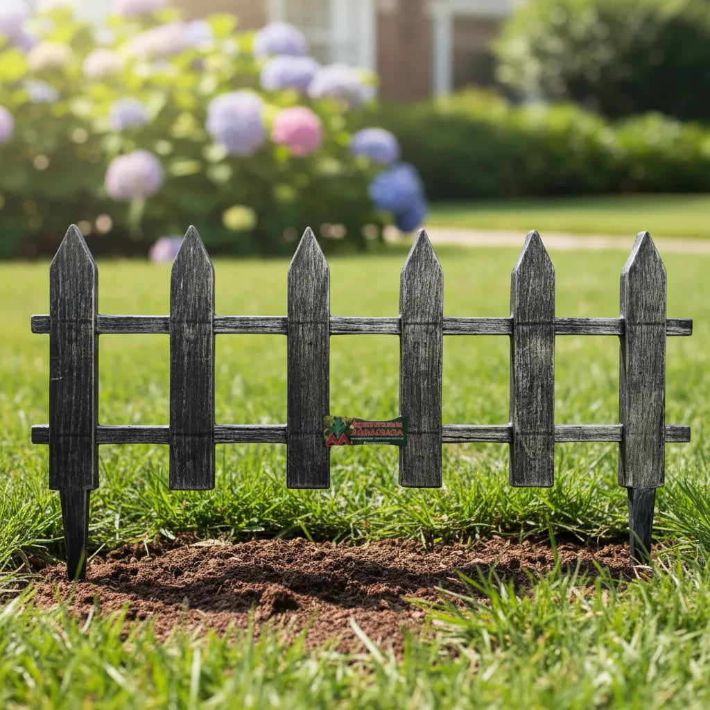 Cerco Plástico Plata 60 cm de largo