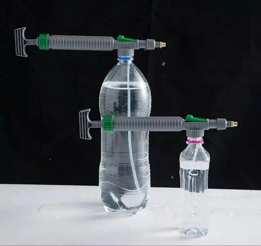 Pulverizador Bomba Para Botella Puntero De Bronce Regulable. Gris