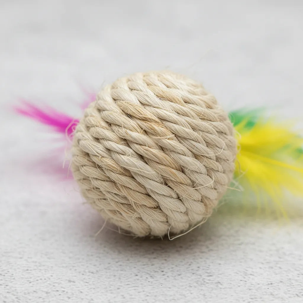 Juguete Para Gatos Raton Rascador Bolita Set X 2