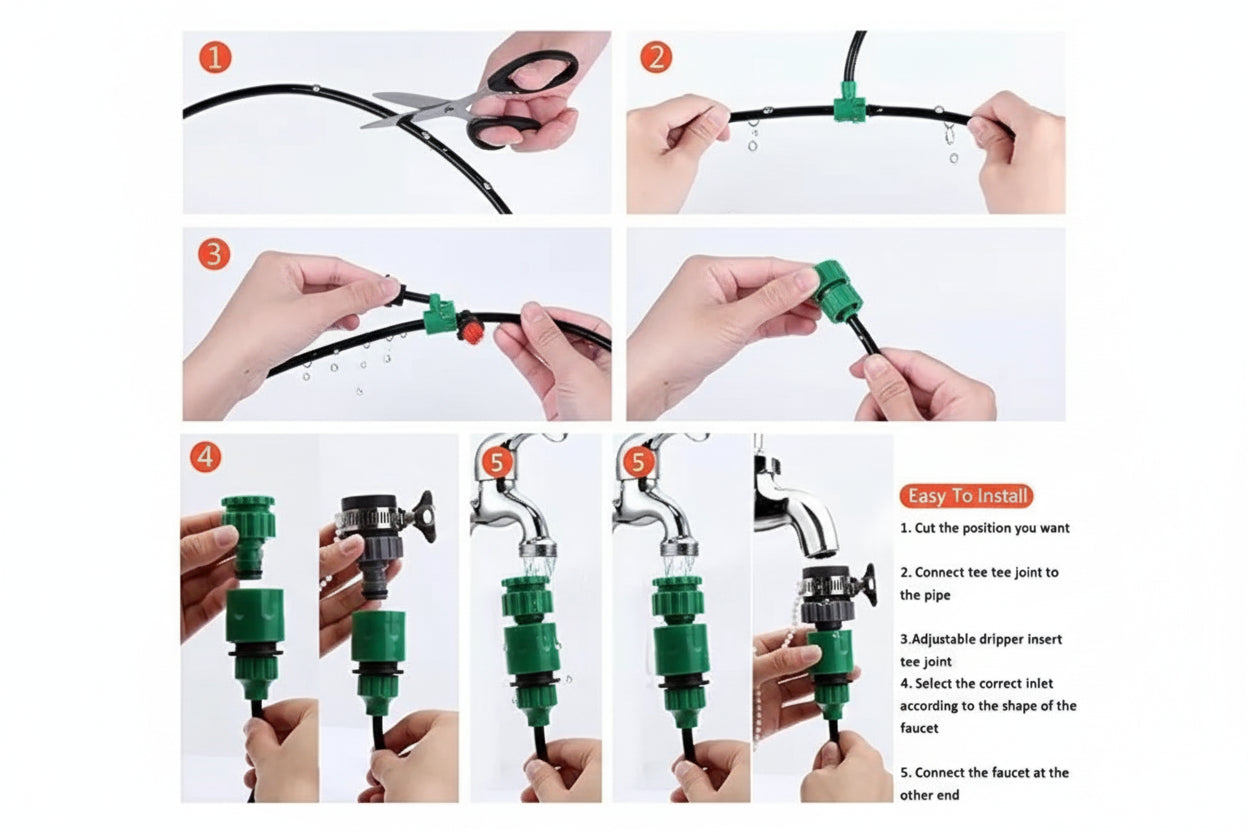 Kit Riego Automático Por Goteo Plantas 15 Mts - Autocultivo