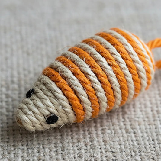 Juguete Para Gatos Rascador Raton En Sisal