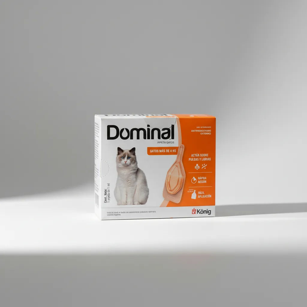 Pipeta Dominal Spot-on +4kg Gato Naranja