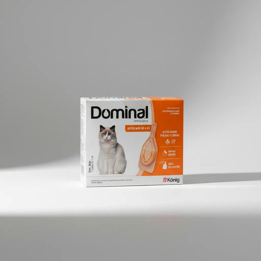 Pipeta Dominal Spot-on +4kg Gato Naranja
