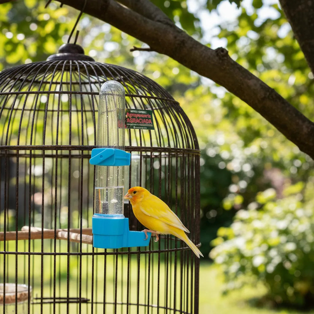Bebedero Tubo Para Pájaros 17 Cms.