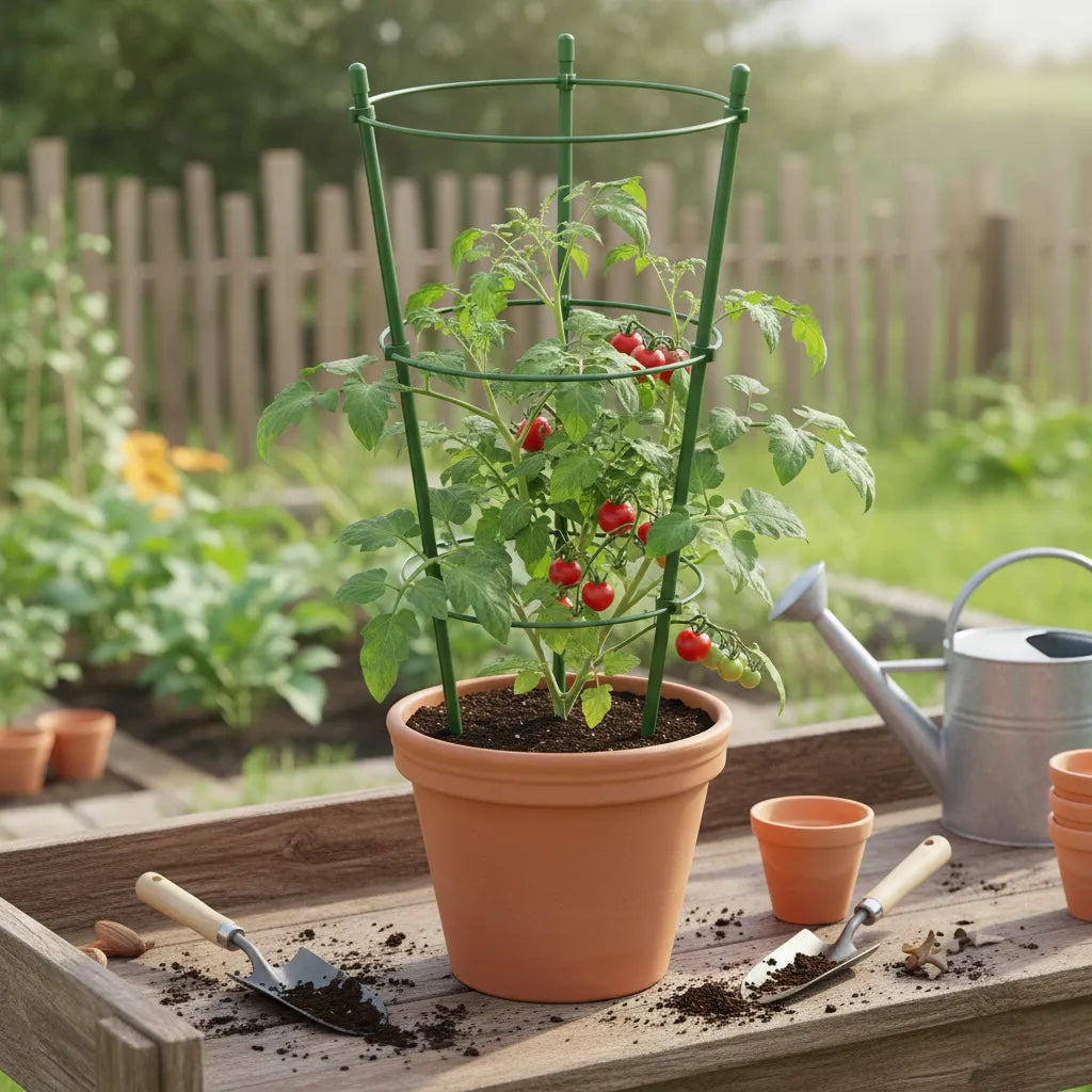 Tutores X 3 Con Aro 45 Cts. De Contención Circular