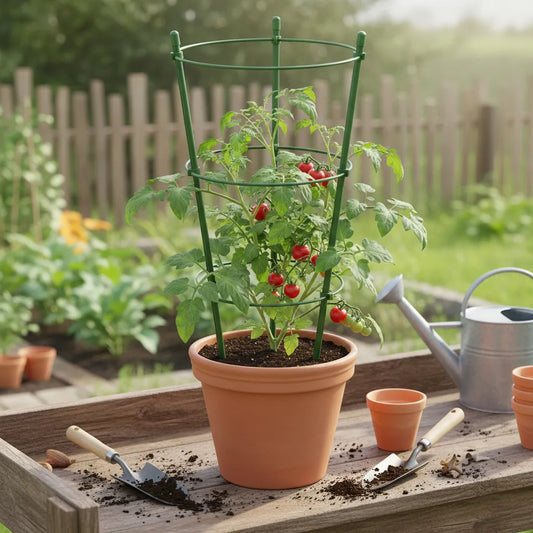 Tutores X 3 Con Aro 45 Cts. De Contención Circular