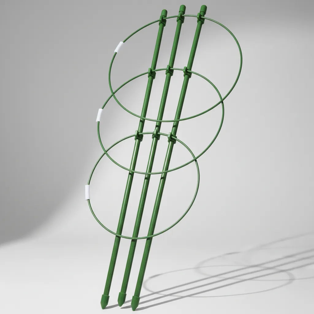 Tutores X 3 Con Aro 45 Cts. De Contención Circular