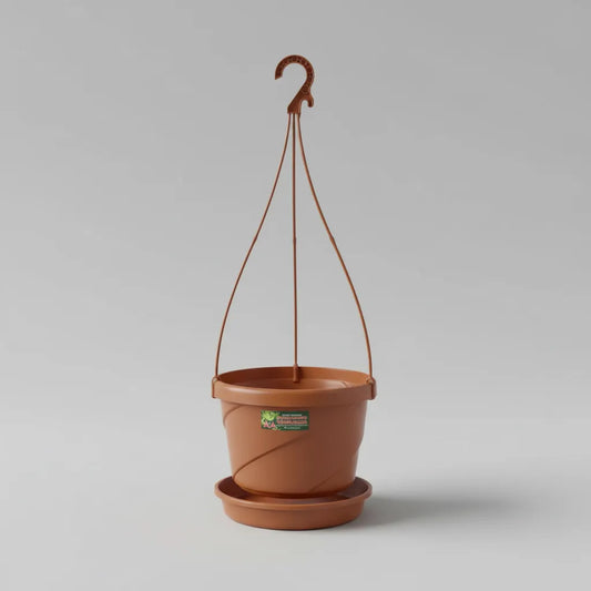 Maceta Colgante Italiana Con Plato Exterior Interior 18 Cms