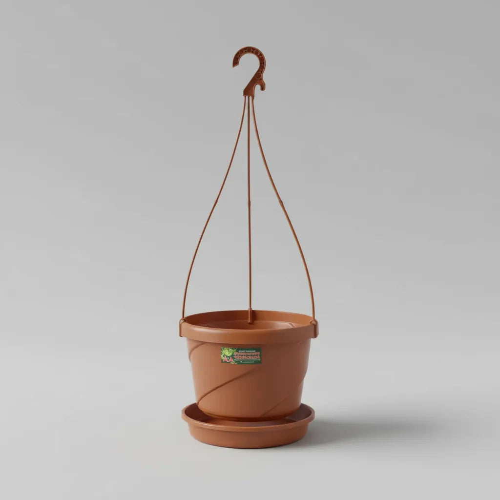 Maceta Colgante Italiana Con Plato Exterior Interior 20 Cmsv