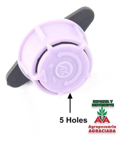 Pico Riego Regador Goteo Grande Violeta (300lt/h) X 20